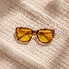 Bold Cat-Eye (Honey Tortoise, Amber Yellow Lens)