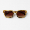 Bold Square (Gold Metal, Brown Gradient Lens)