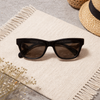 Bold Wayfarer Sunglasses — Classic Tortoise with Dark Lens
