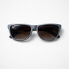 Square Sunglasses — Plum Tortoise with Gradient Amber Lens