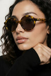 Round Sunglasses — Golden Tortoise Oversized Classic
