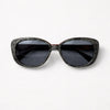Oversized Cat-Eye Sunglasses — Snakeskin Print Frame