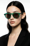 Round Sunglasses — Emerald Green Classic