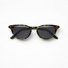 Round Keyhole Sunglasses — Blue-Brown Tortoiseshell