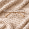 Oversized Square Optical Frames — Rose Gold Metal